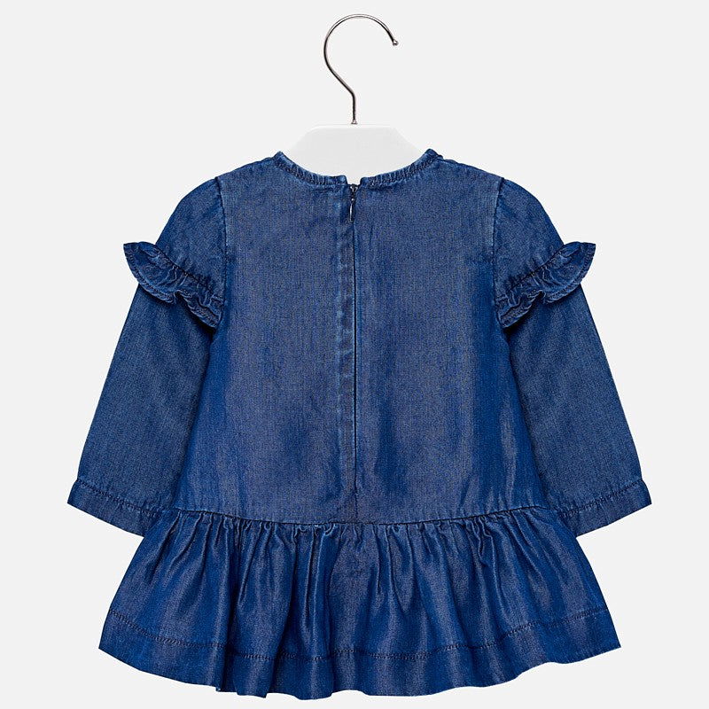 Mayoral 2950-5 Sukienka dziewczęca jeans kolor granat -  - #tag1# - #tag2# - #tag3# - #tag4#