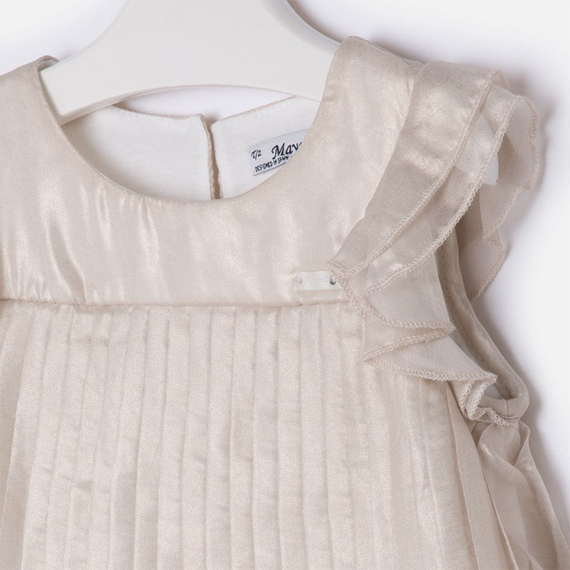 Mayoral 3933-22 Sukienka plisowana  kolor Metaliczny -  - #tag1# - #tag2# - #tag3# - #tag4#