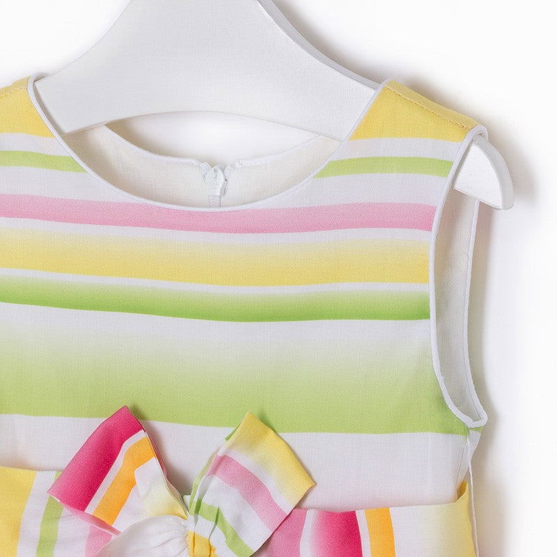 Mayoral 3950-46 Sukienka dziewczęca kokardka kolor Żółty -  - #tag1# - #tag2# - #tag3# - #tag4#