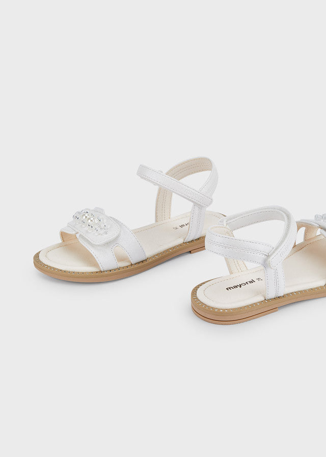 Mayoral 43447-23 Sandały z koralikami dziewczynka kolor whitemetal -  - #tag1# - #tag2# - #tag3# - #tag4#