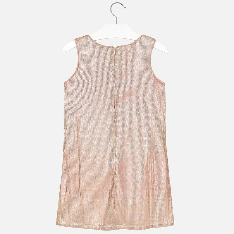 Mayoral 6921-9 Sukienka cekiny  kolor Jasny róż. -  - #tag1# - #tag2# - #tag3# - #tag4#