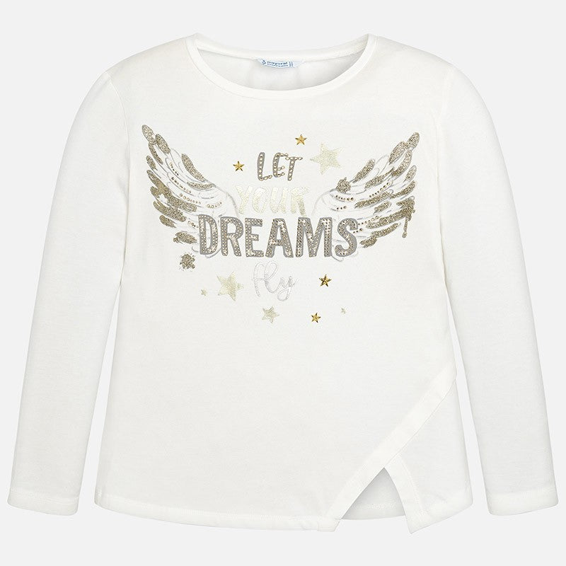 Mayoral 7056-76 Koszulka dziewczęca kolor Kremowy -  - #tag1# - #tag2# - #tag3# - #tag4#