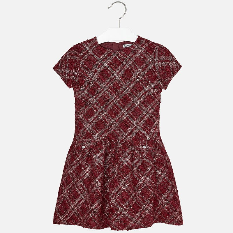 Mayoral 7925-21 Sukienka dziewczęca fantazja kolor Wino -  - #tag1# - #tag2# - #tag3# - #tag4#