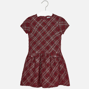 Mayoral 7925-21 Sukienka dziewczęca fantazja kolor Wino -  - #tag1# - #tag2# - #tag3# - #tag4#