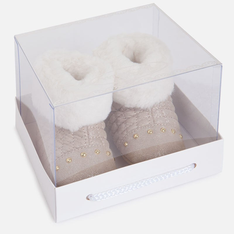 Mayoral 9370-67 Buciki futerko  kolor Brąz -  - #tag1# - #tag2# - #tag3# - #tag4#