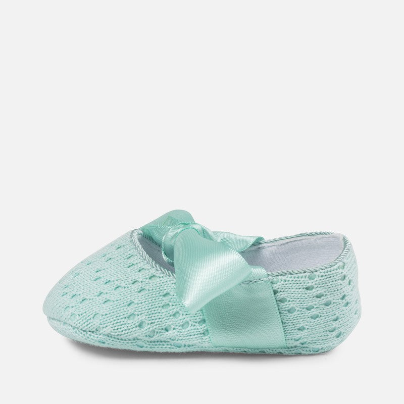 Mayoral 9809-24 Buciki niemowlęce dla dziewczynki kolor woda -  - #tag1# - #tag2# - #tag3# - #tag4#