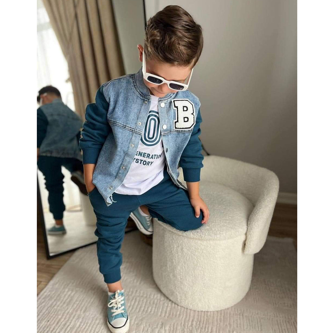 Boy's 3-piece tracksuit blue BoyBoy 43070-101024