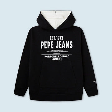 Pepe Jeans Bluza z kapturem JARETH junior chłopak PB581349-985 INFINITY -  - #tag1# - #tag2# - #tag3# - #tag4#