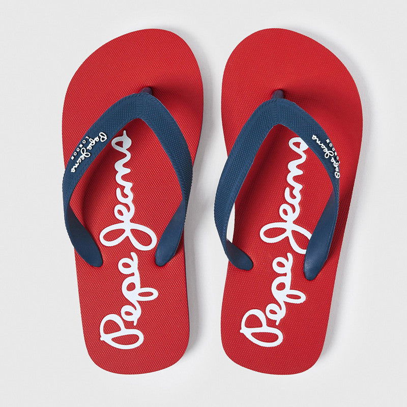 Pepe Jeans Klapki BAY BEACH BRAND B junior boy PBS70049-595 NAVY -  - #tag1# - #tag2# - #tag3# - #tag4#