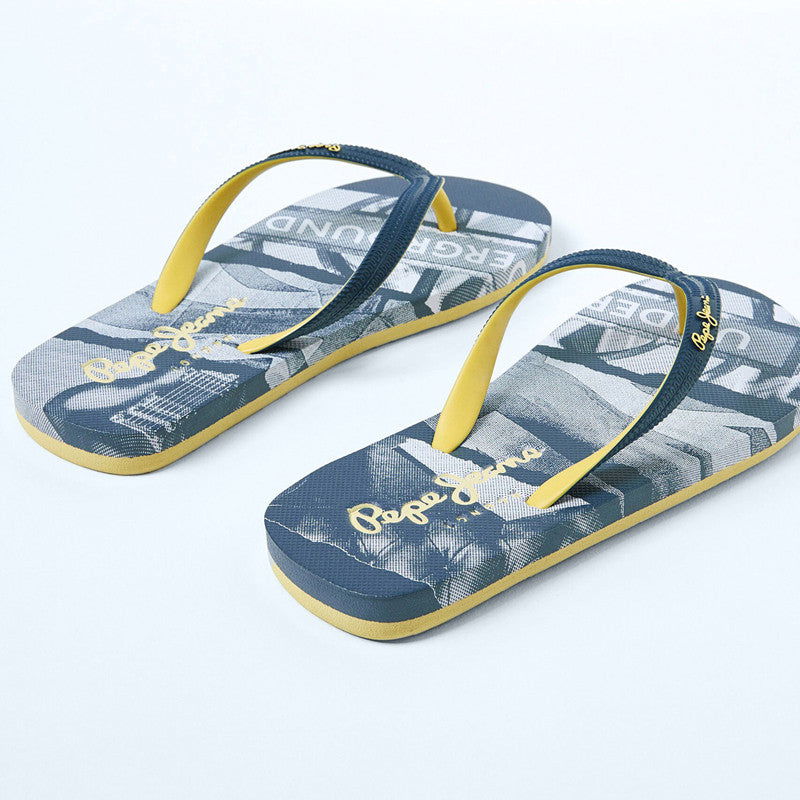 Pepe Jeans Klapki DORSET UNDERGROUND BOY junior boy PBS70050-595 NAVY -  - #tag1# - #tag2# - #tag3# - #tag4#