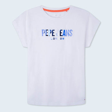 Pepe Jeans Koszulka HOLLY junior dziewczyna PG502850-800 biały -  - #tag1# - #tag2# - #tag3# - #tag4#