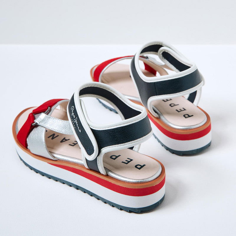 Pepe Jeans Sandały ALEXA WALK junior girl PGS90181-255 czerwony -  - #tag1# - #tag2# - #tag3# - #tag4#