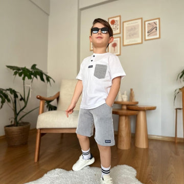 Boy's ash set Blanket A7138-16525-37