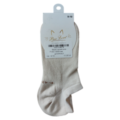 Girls' cotton socks beige Pier Lone P-437-13525-1