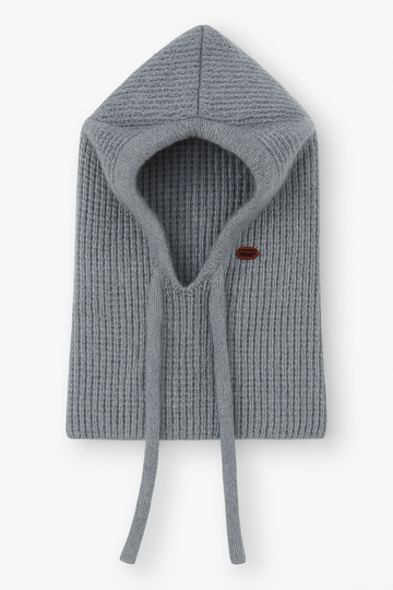 Girls' snood hat, ash gray, Grans BK02-0-51125-37