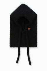 Girls' black snood hat Grans BK02-0-51125-14