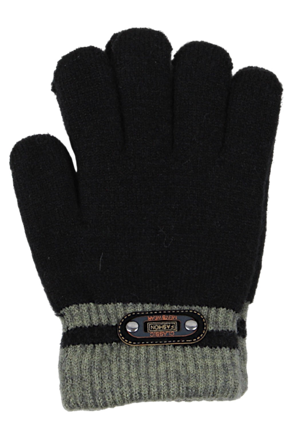 Claccic Gloves Boys Black Euro Gloves D-298-91025-14