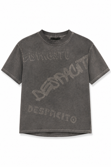 T-shirt dekatyzowany COLD DYE chłopięca szary Despacito 6071-29526
