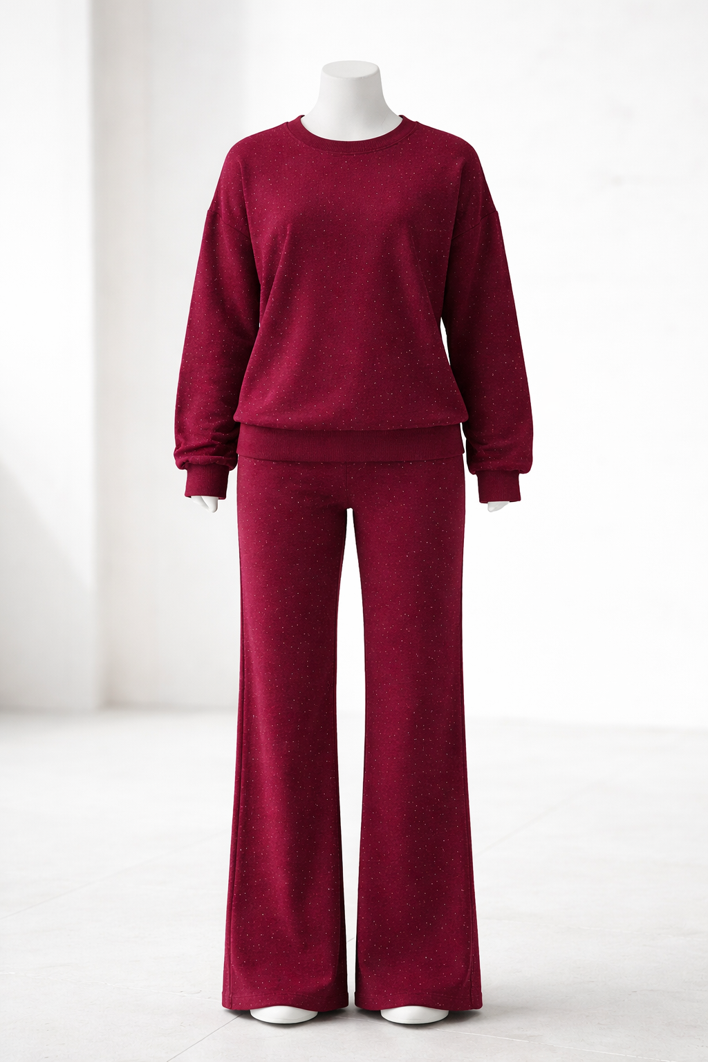 Komplet bawełniany Blink dziewczęcy bordowy Breeze 22386-21225