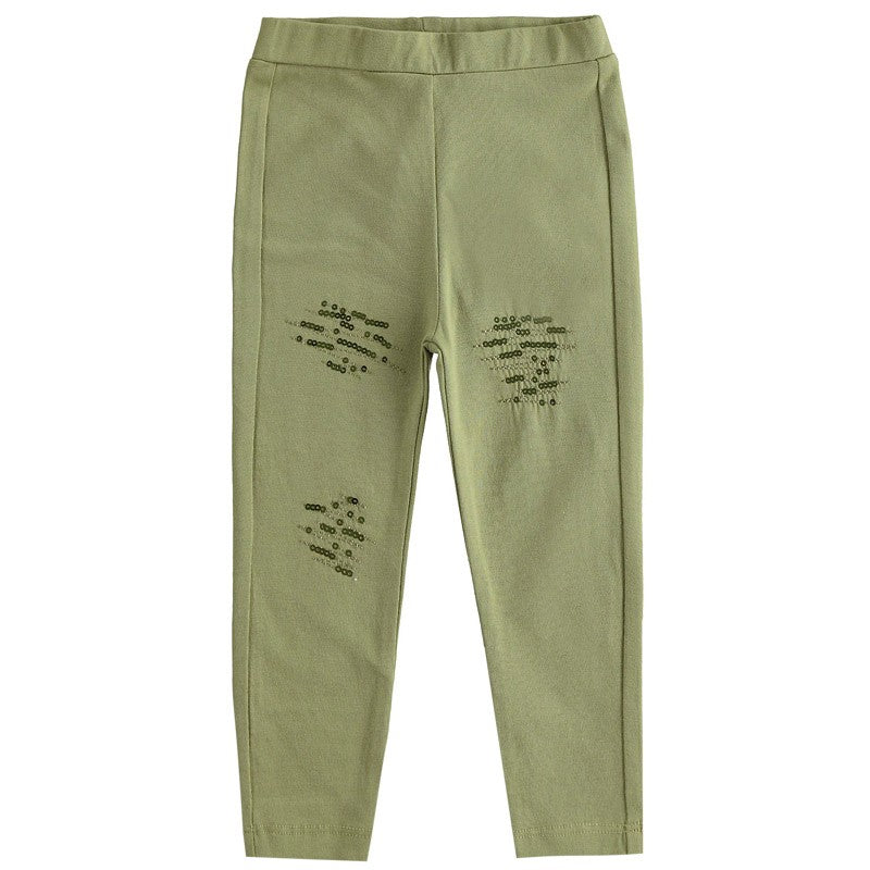 iDO 44337 Leginsy długie dla dziewczynki kolor zielony -  - #tag1# - #tag2# - #tag3# - #tag4#