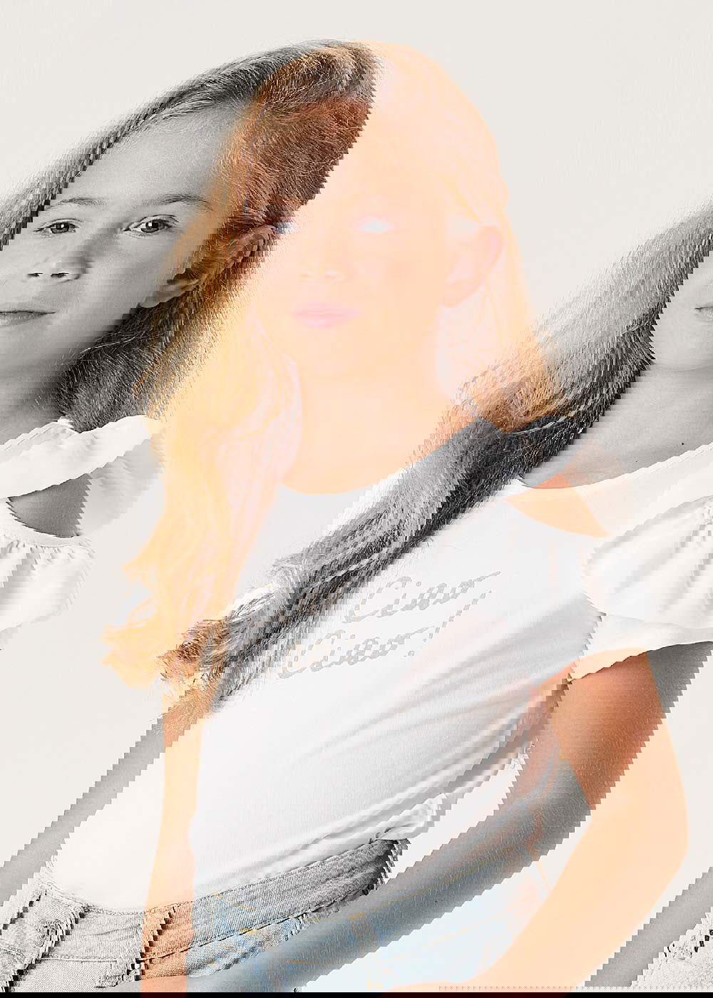 iDO 46860-0113 Koszulka krótki rękaw dziewczynka kolor biały -  - #tag1# - #tag2# - #tag3# - #tag4#