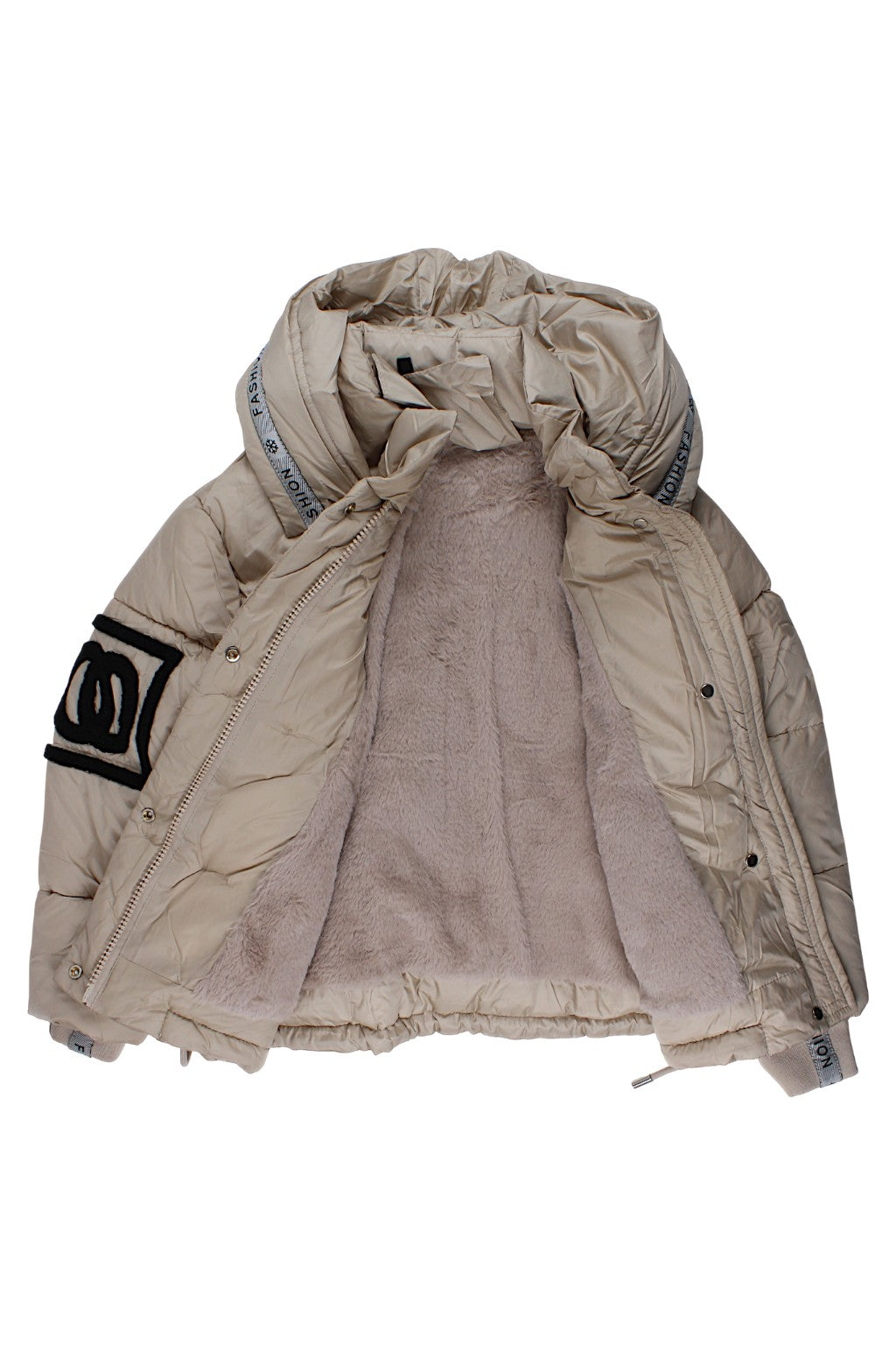 Beige girls' winter jacket Happy House KK2362-27925
