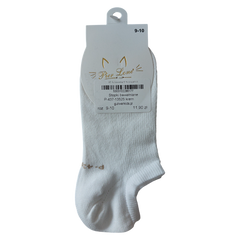 Girls' cotton socks, cream color, Pier Lone, P-437-13525-28