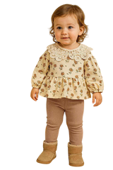 Vovido V2802-11925 camel collar set for girls