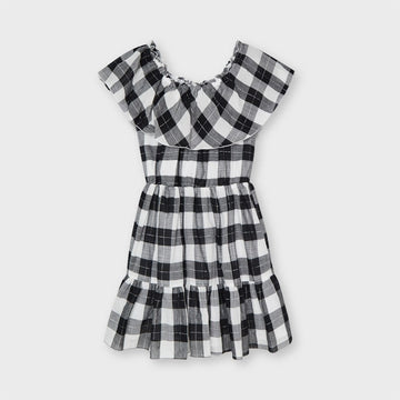 Girl's Checkered Dress Mayoral 6925-76 Black