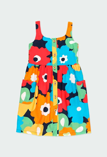 Floral dress for girls Boboli 454025-9806 multi-color