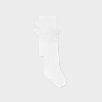 Ruffle Tights for Girls Mayoral 10003-78 White