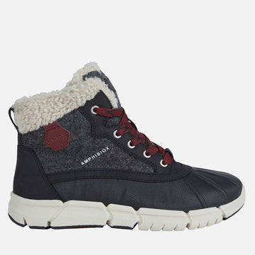 Boys' insulated ankle boots Geox J269XE-0NY32-C0031 color gray