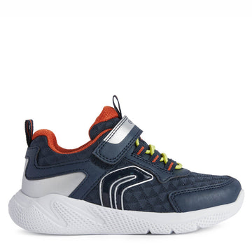Boys' luminous sneakers Geox J25GBB-014CE-C0659 navy blue