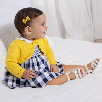 Checked dress for girls Mayoral 1833-59 Navy blue