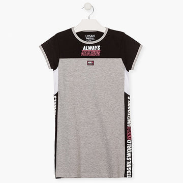 Girls' sports dress Losan 114-7007AL-582 color Gray