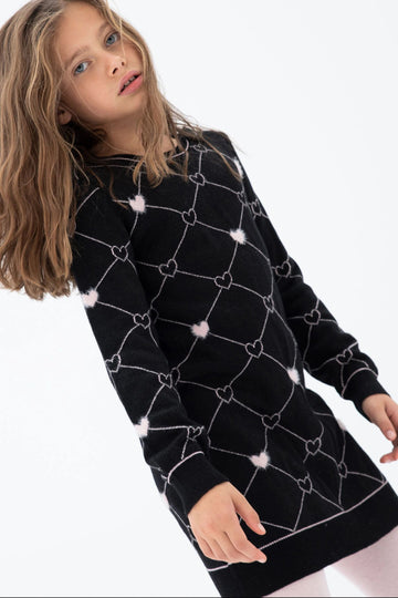 Boboli dress 727444-890 color black