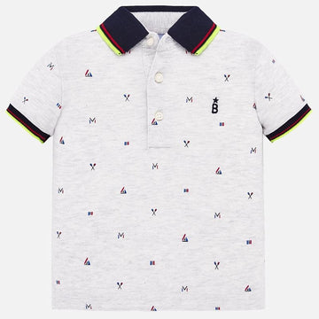 Boys Polo Shirt Mayoral 1153-96 Gray