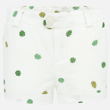 Mayoral 1262-52 Boys Cotton Shorts White/Green