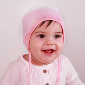 Pupil girl's hat Mona color pink