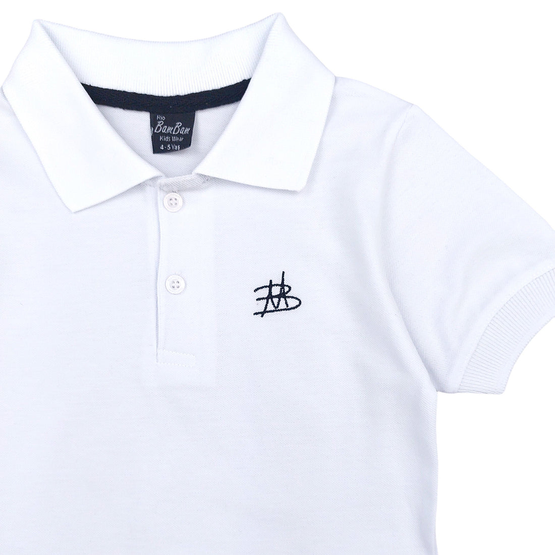 Polo shirt boy white 2302-7524 GKMOC