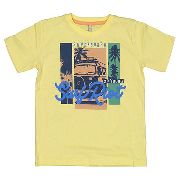 Trybeyond Short Sleeve T-Shirt Junior Boy 44433-00 35F Yellow