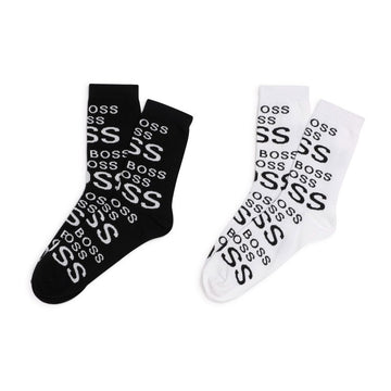 Two pairs of boys socks HUGO BOSS J20291-09B color black