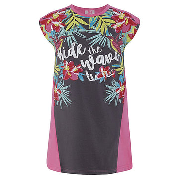 Girls' dress with sleeves gray Tuc Tuc 49806-1